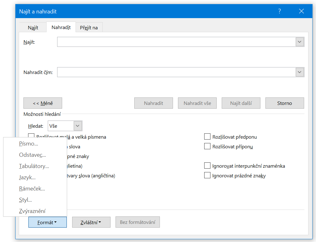 Základy Microsoft Word