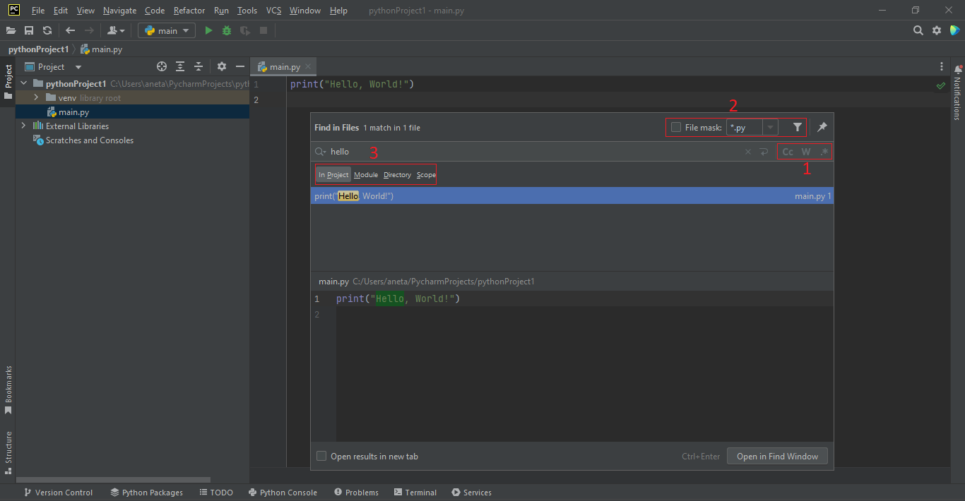 PyCharm - Pokročilá práca