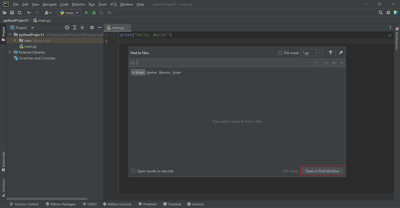 PyCharm - Pokročilá práca