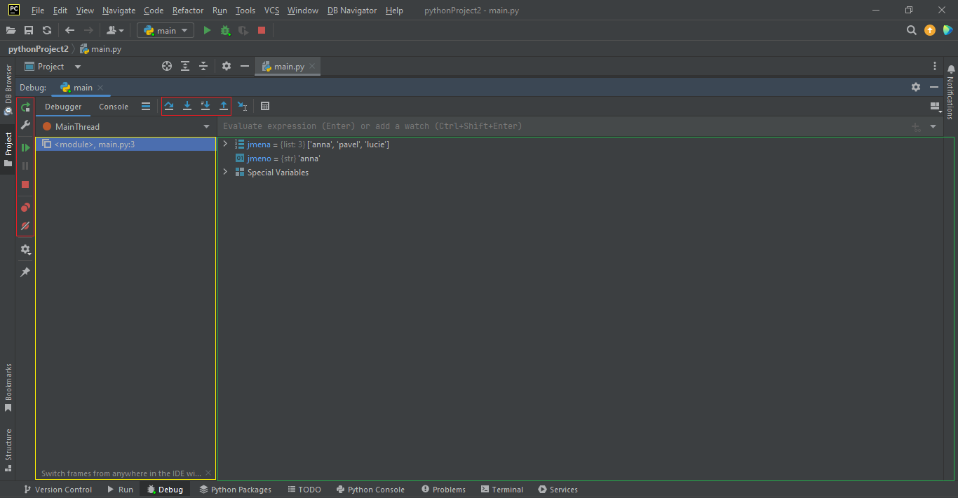 PyCharm - Pokročilá práca