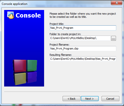 Code :: Blocks_Cesty - Základné konštrukcie jazyka C