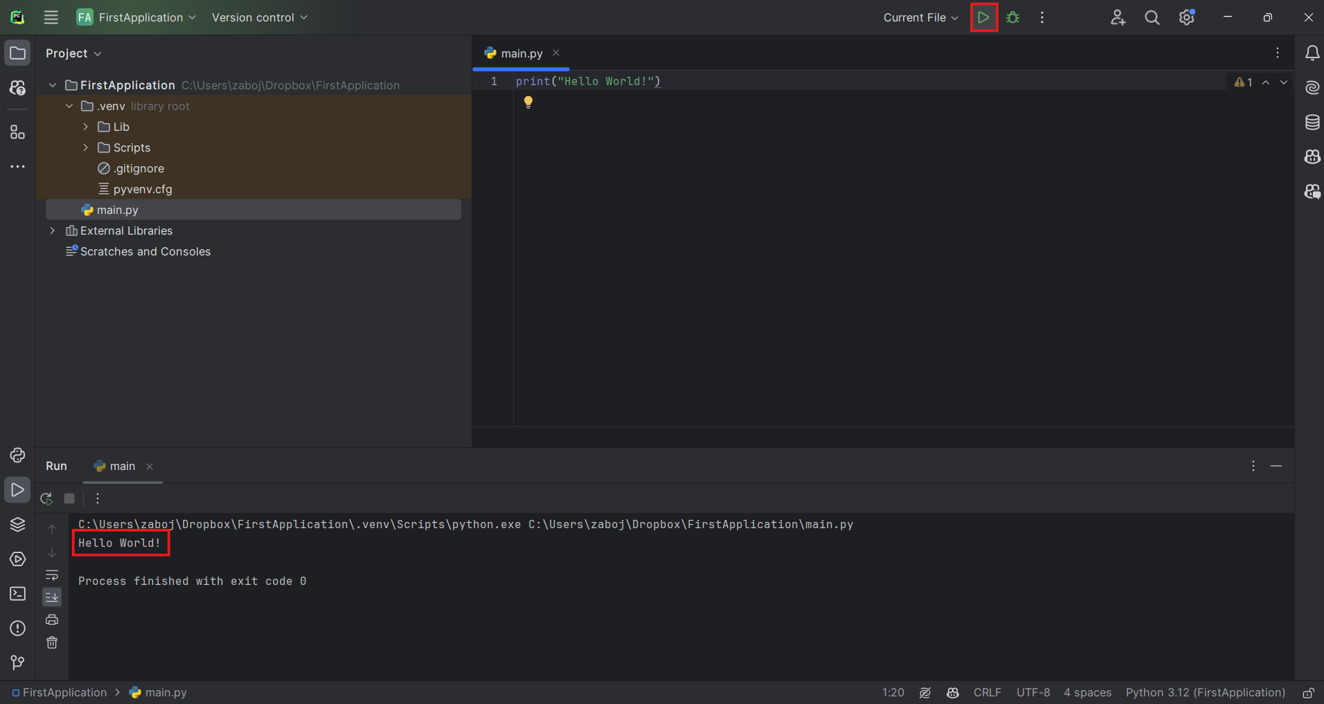 Spustenie programu - Základné konštrukcie jazyka Python