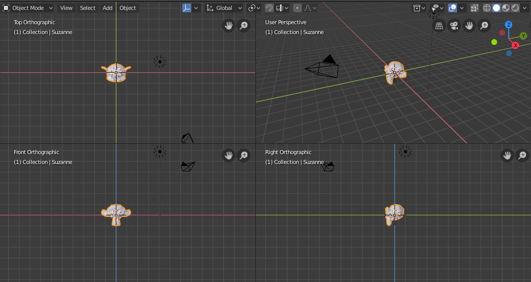 Pohľady v Blender - Blender