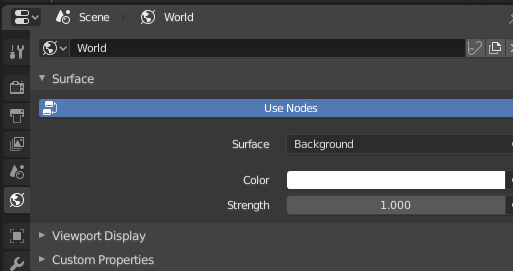 Nastavenie pozadia v Blender - Blender