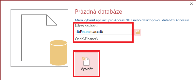 Osobné financie v MS Access