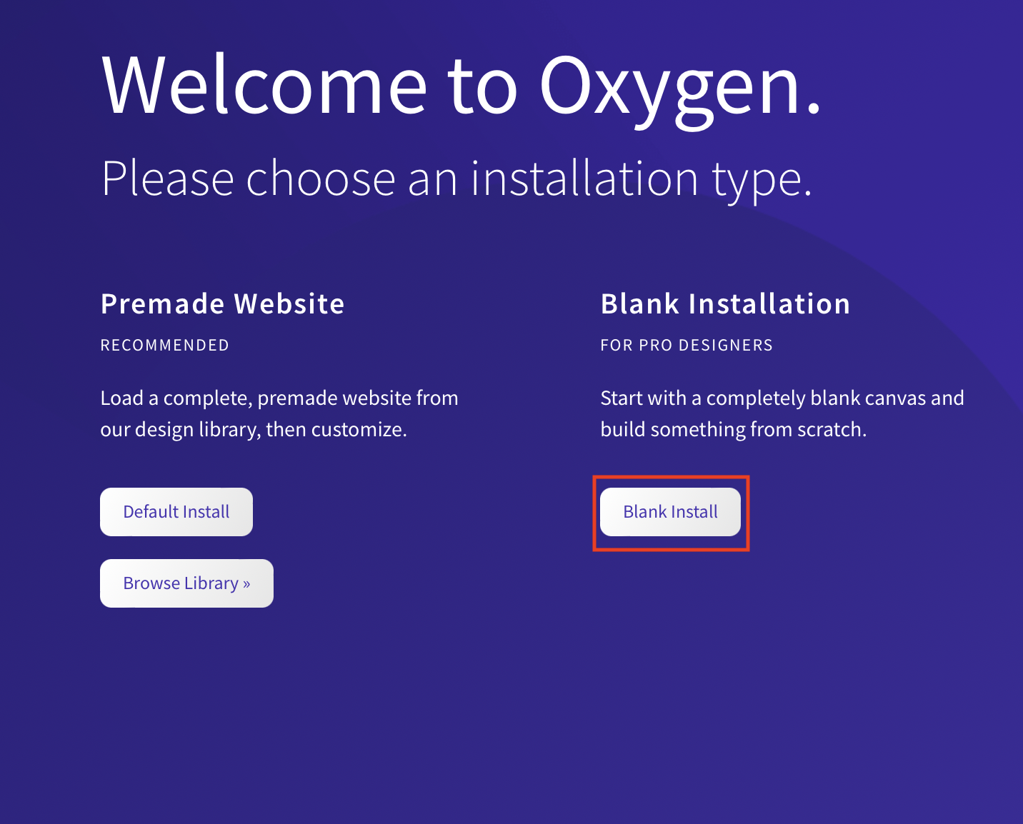 Inštalácia demo verzia - Oxygen Builder