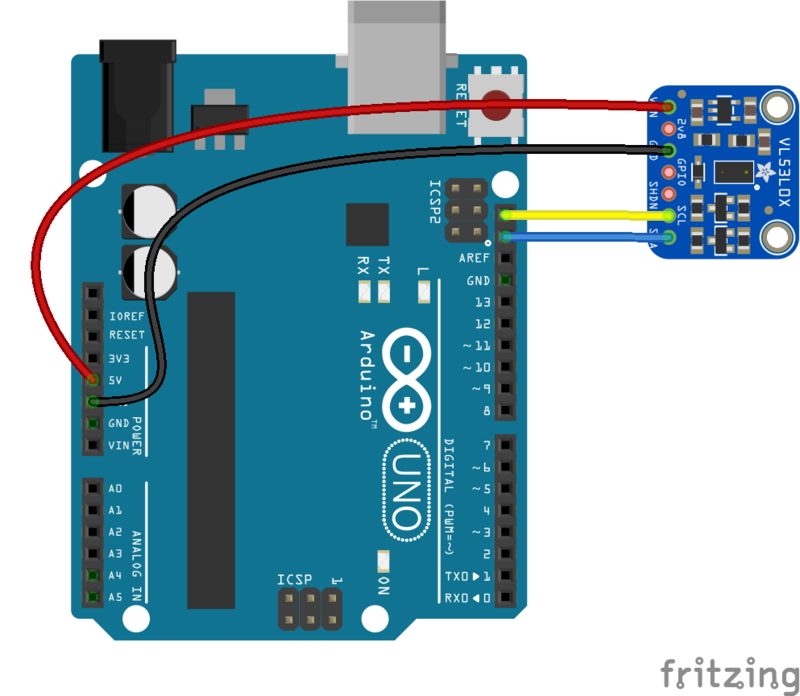 Zapojenie senzora vzdialenosti VL53L0X do Arduino - Arduino