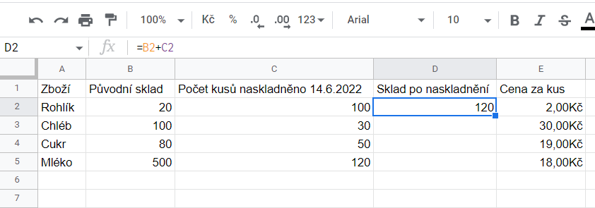 Základy - Google Tabuľky (Sheets)