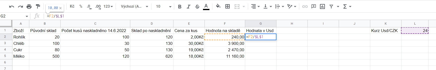 Základy - Google Tabuľky (Sheets)