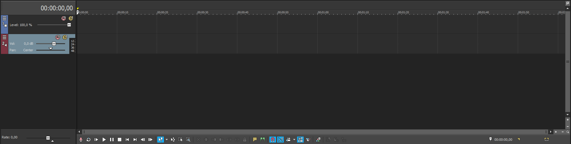 Časová os 2 - Úprava videa vo Vegas