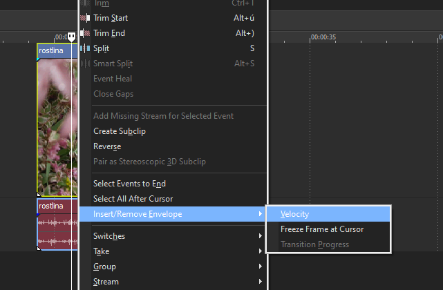 HintVelocity - Úprava videa vo Vegas