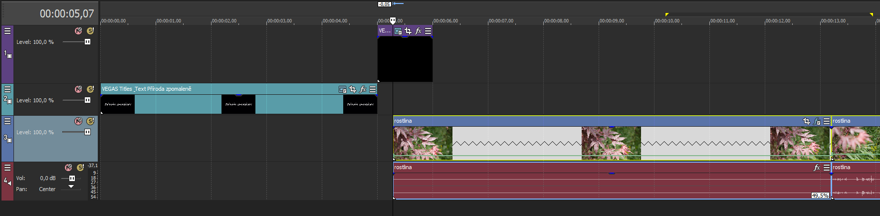 TimelineSolid - Úprava videa vo Vegas