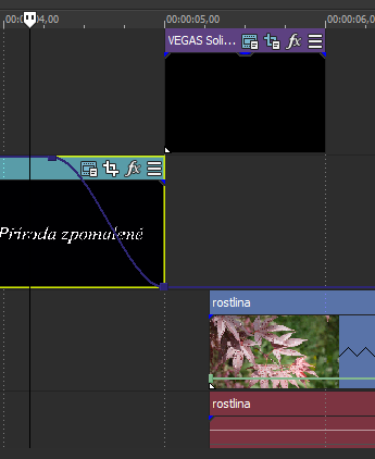 PozvolneOpacity - Úprava videa vo Vegas