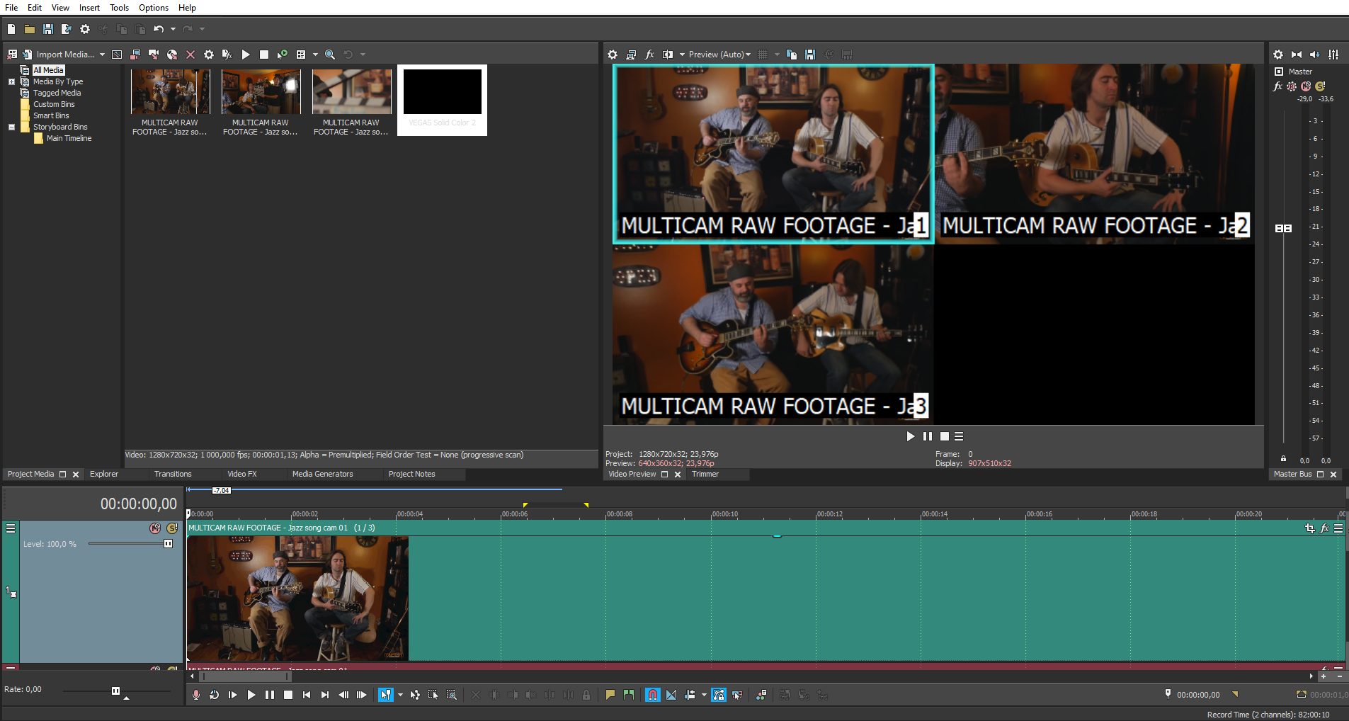 UpravaRozhrani - Úprava videa vo Vegas