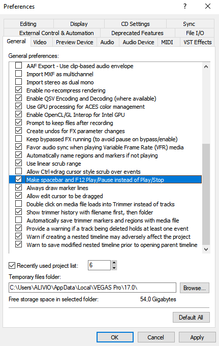 SpacePause - Úprava videa vo Vegas