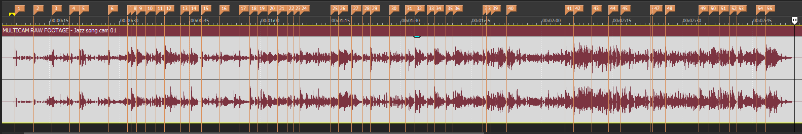 markery - Úprava videa vo Vegas