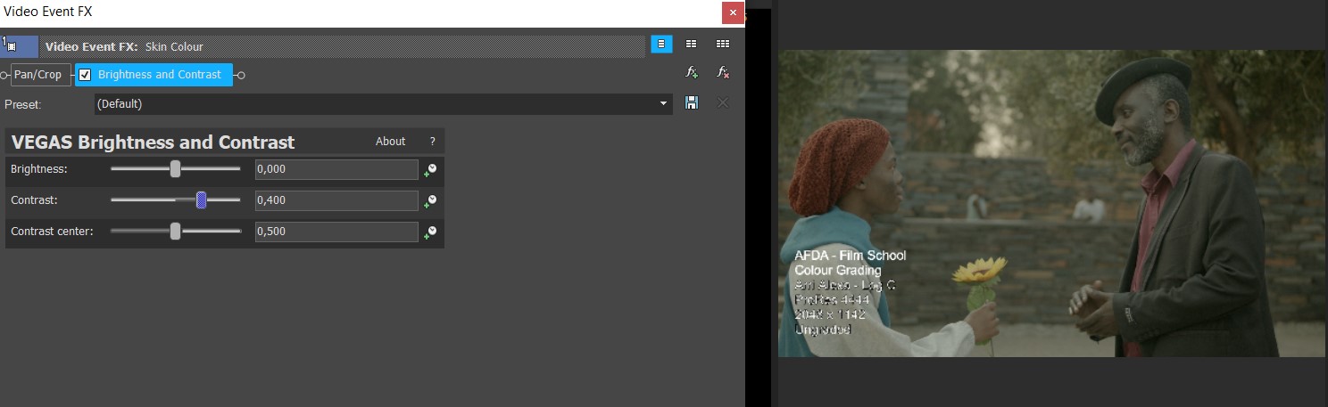 bac - Úprava videa vo Vegas