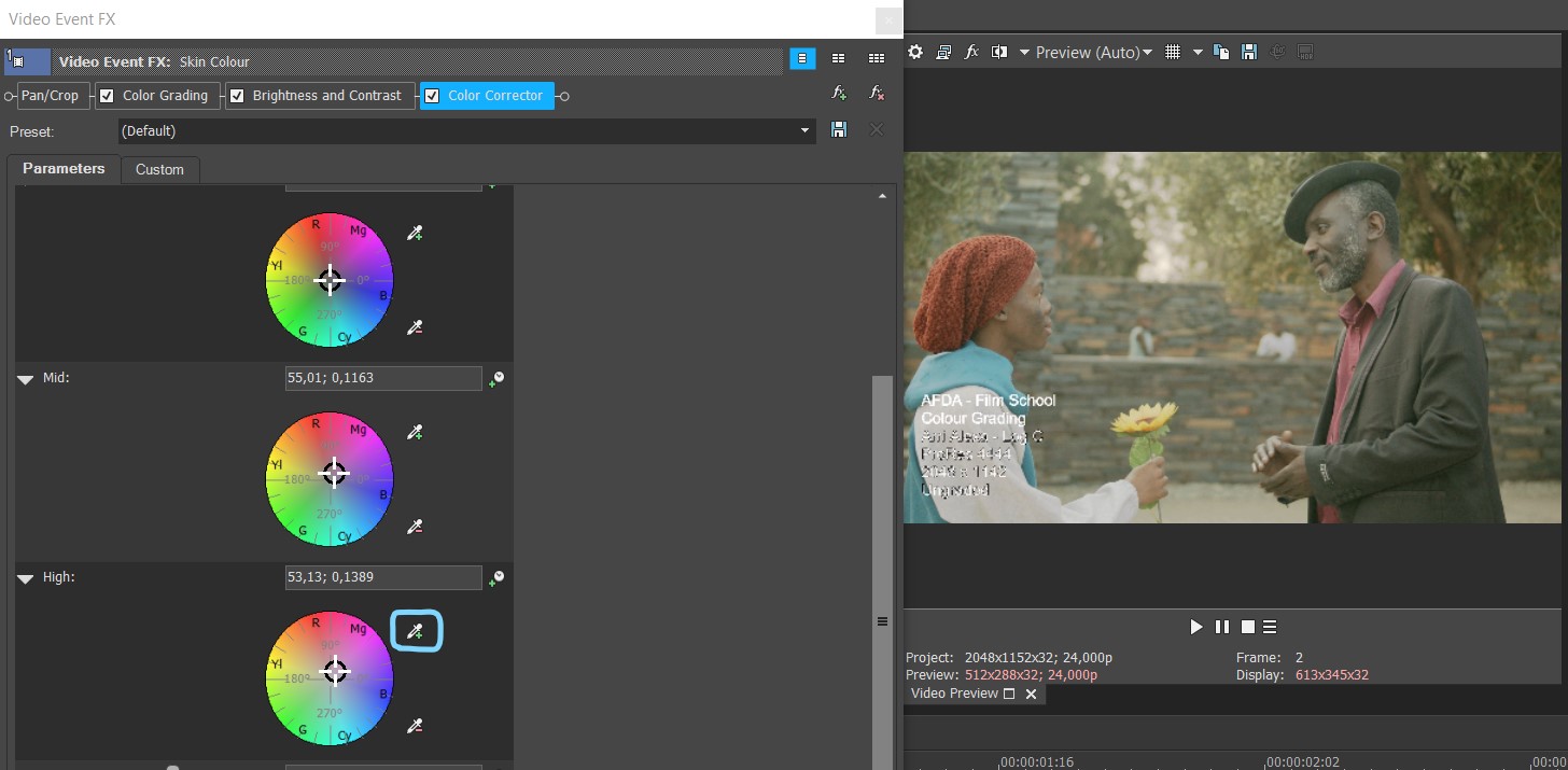 colorcorr1 - Úprava videa vo Vegas