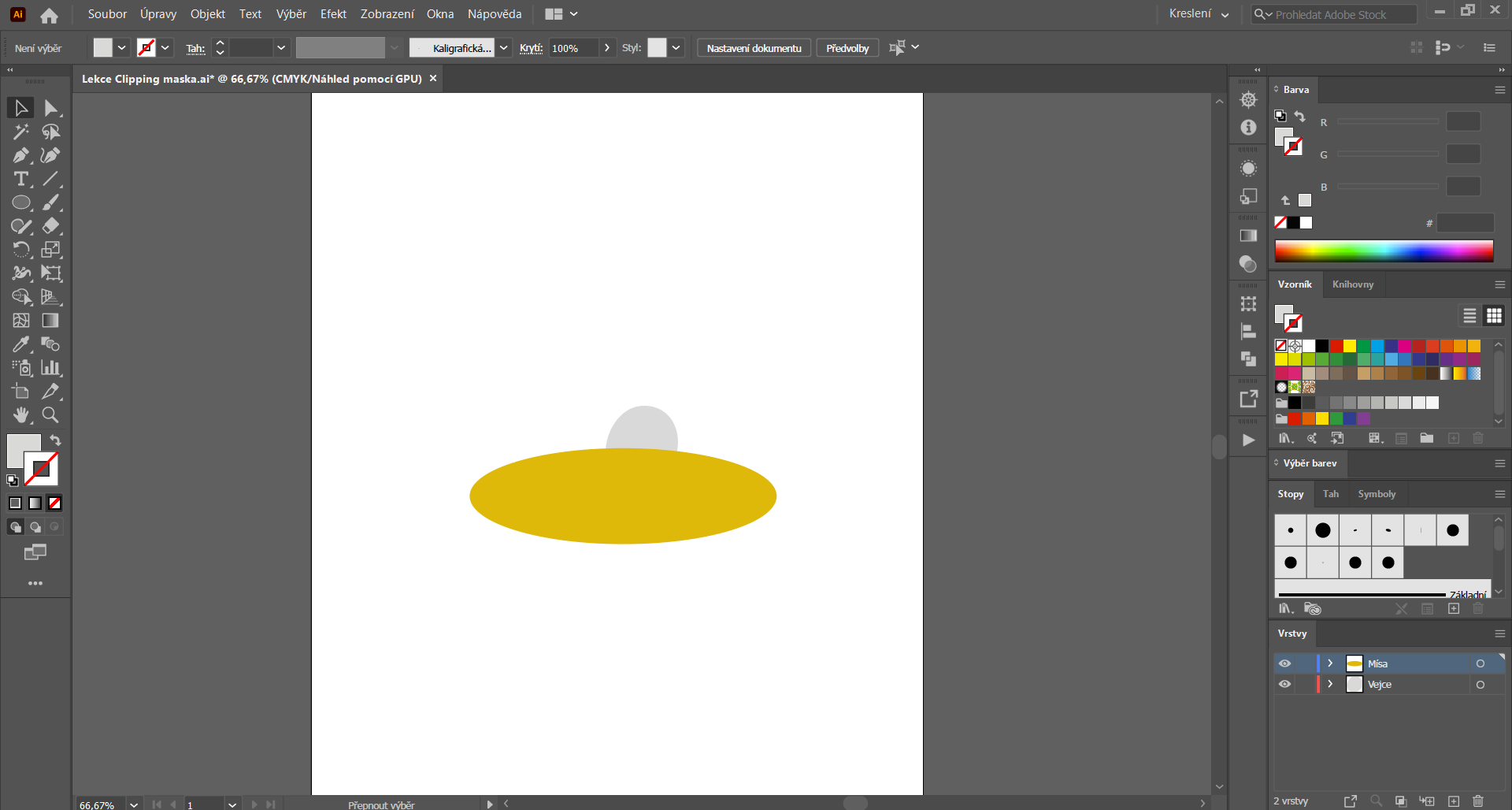 Obraz pred úpravou - Pokročilá tvorba v Adobe Illustrator