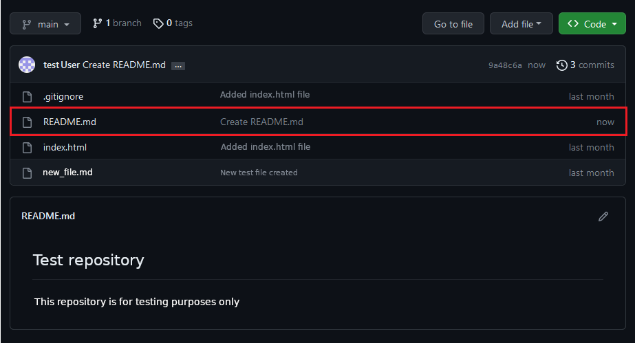 Aktualizovaný repozitár po vytvorení README.md - Git