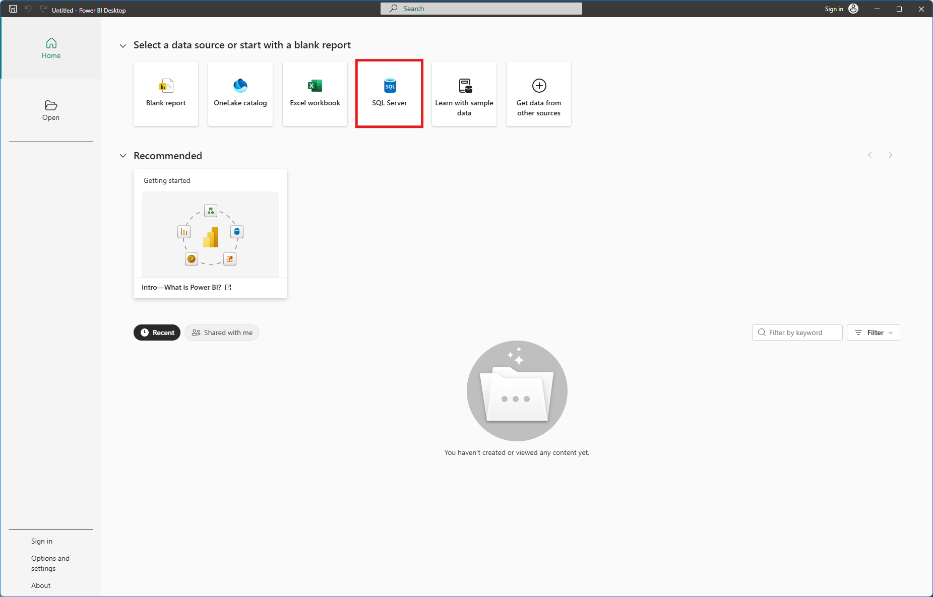 Výber SQL zdroja - Dátová analýza s Power BI