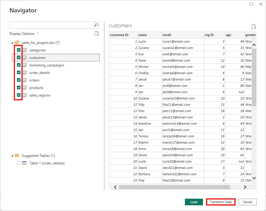 Transformovať dáta - Dátová analýza s Power BI
