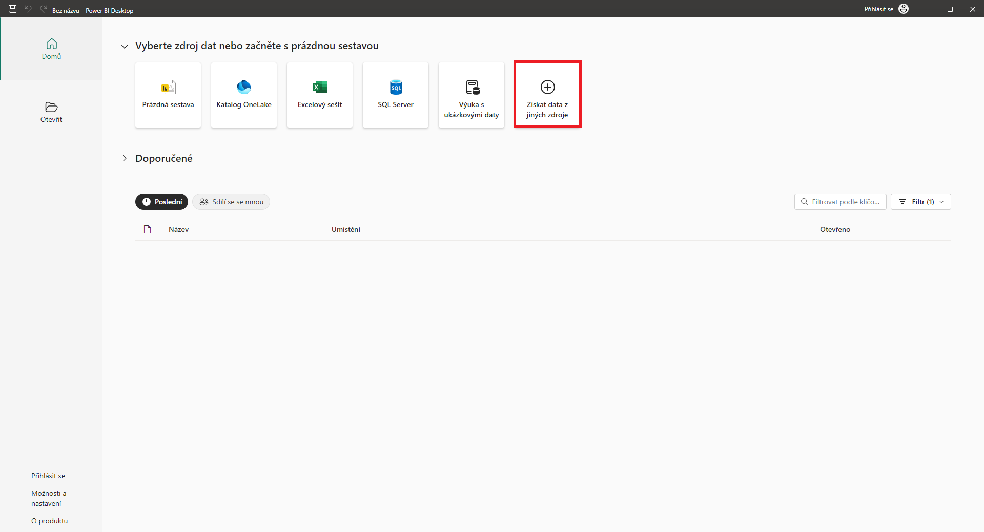 Import dát z iného zdroja - Dátová analýza s Power BI - Dátová analýza s Power BI