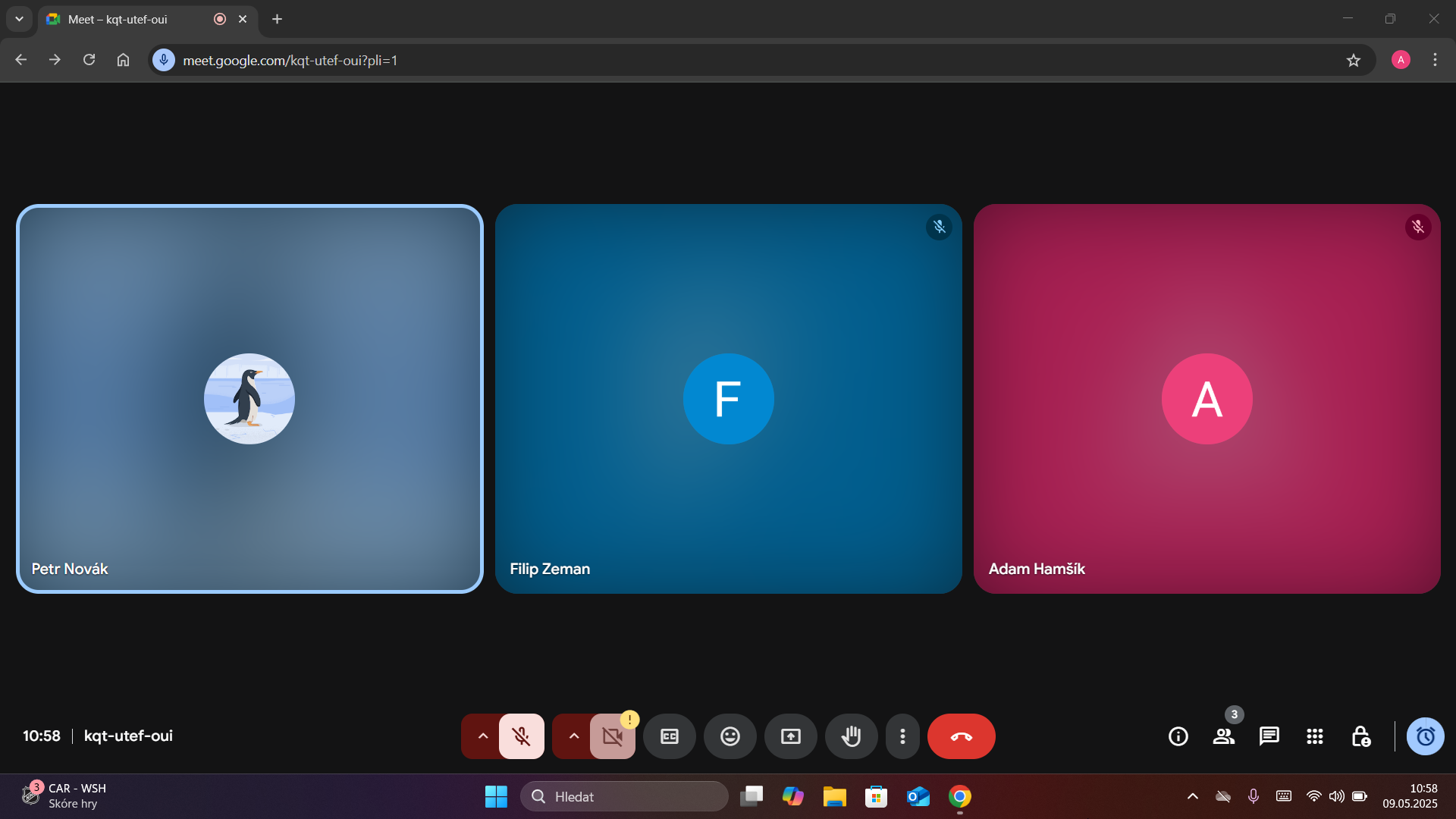 Ukážka aplikácie Google Meet - Využívanie aplikácií na PC - Využívanie aplikácií na PC