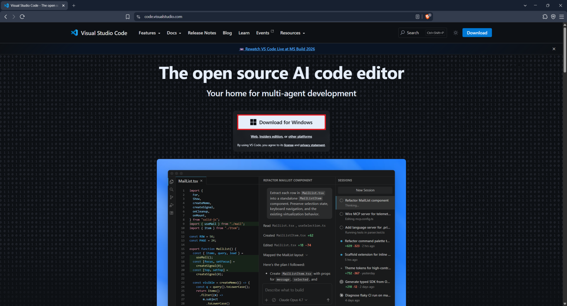 Stiahnutie Visual Studio Code - Vibe coding a agentic coding - Vývoj aplikácií s AI - Vibe coding a agentic coding - Vývoj aplikácií s AI