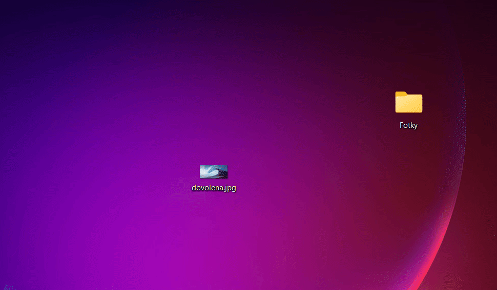 Kliknutie ľavým tlačidlom  - Základné ovládanie PC - Základné ovládanie PC