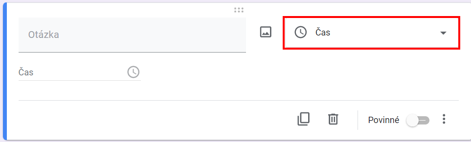 Čas - Základy - Google Formuláre (Forms)