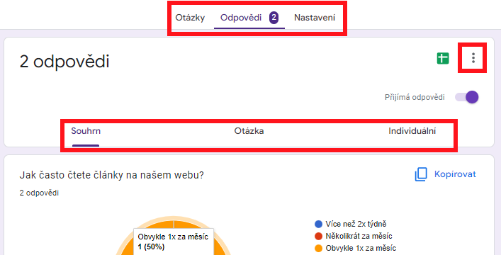 Odpovede - Základy - Google Formuláre (Forms)