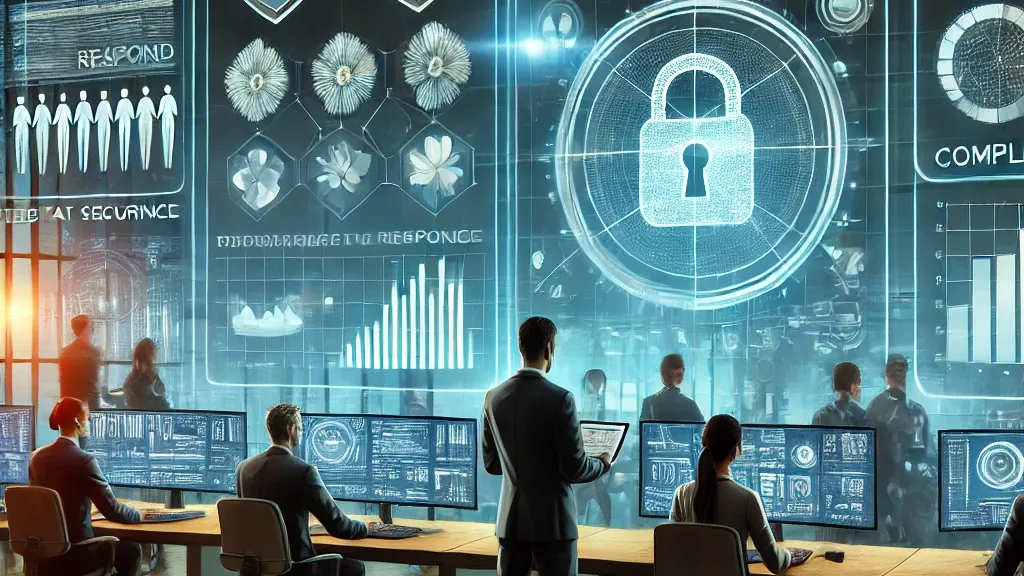 Ilustračný obrázok bezpečnostného tímu - Kybernetická bezpečnosť - Kybernetická bezpečnosť