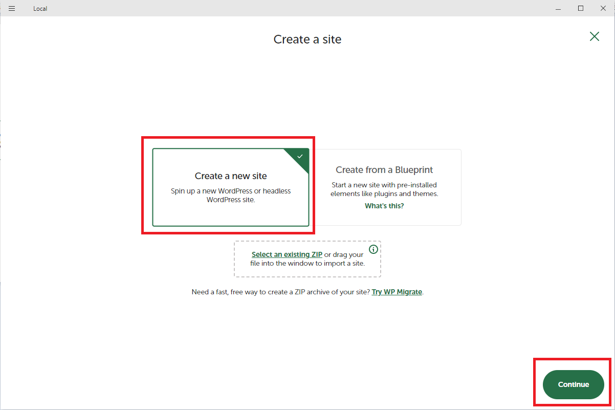 New create site - WordPress - Tvorba pluginov