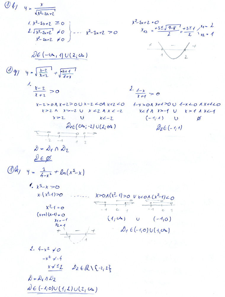 Matematická analýza – Rovnice a nerovnice